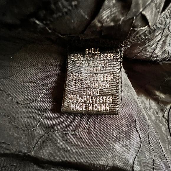 Adrianna Papell Dress Black Taffeta Fit Flare Cocktail Classic Elegant 2P - Picture 11 of 13